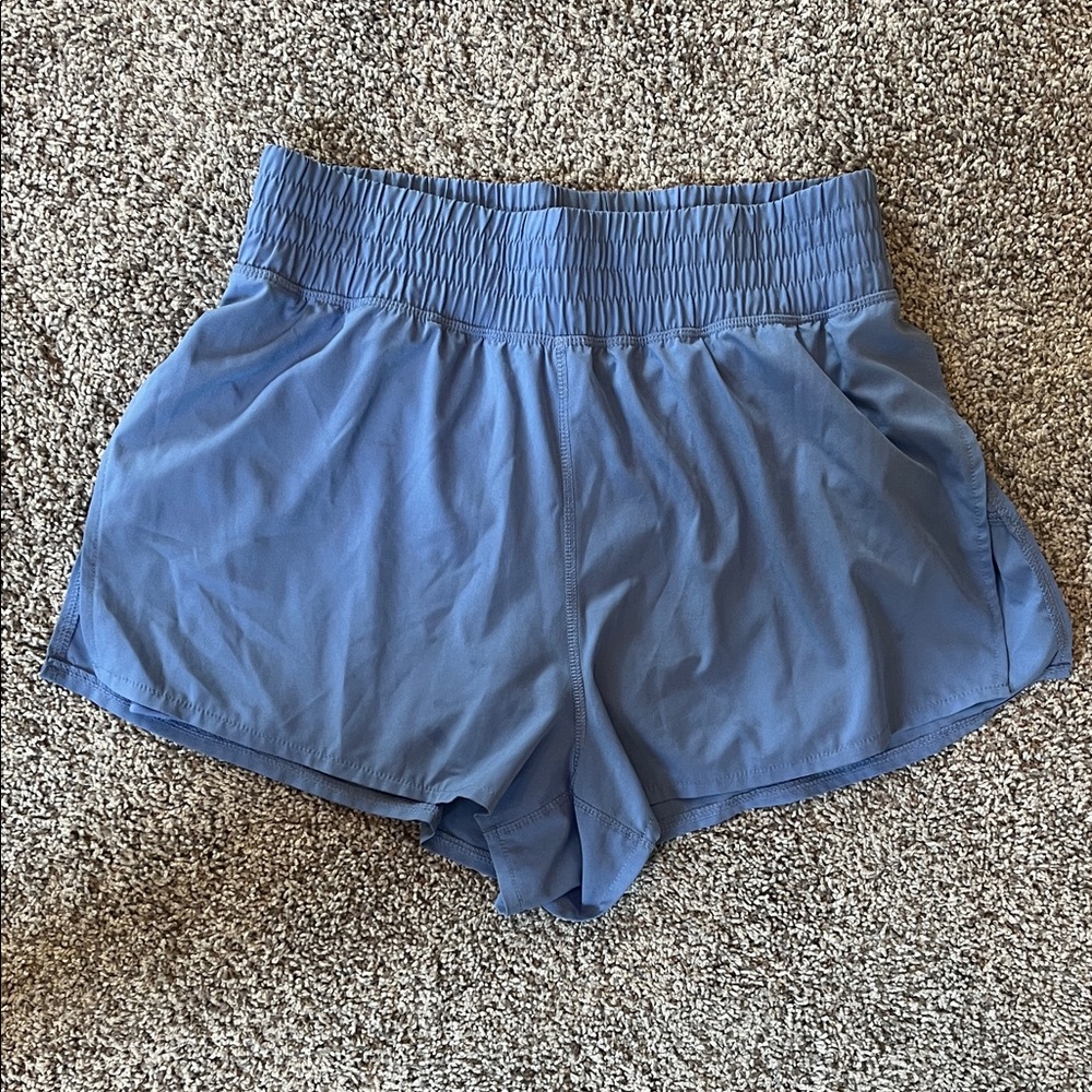 Yogalicious Women's Athletic Shorts in Slate Blue